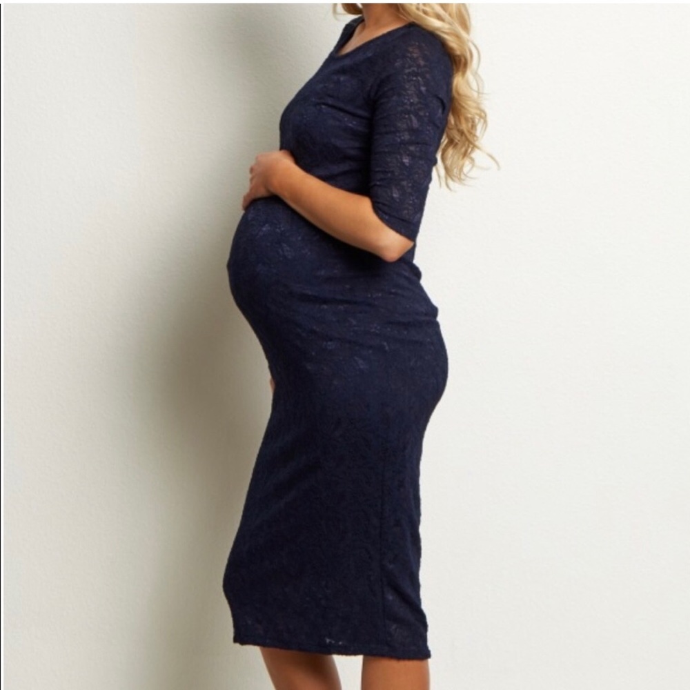 Pinkblush Lace Maternity Dress